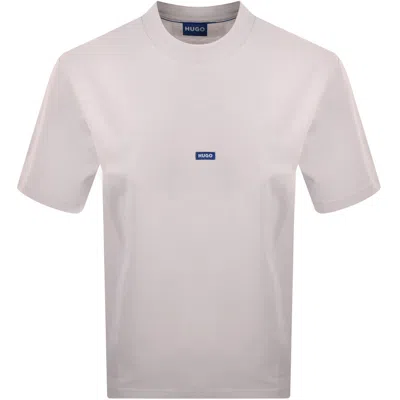 Hugo Blue Nieros Logo T Shirt Lilac