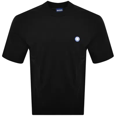 Hugo Blue Niley Crew Neck T Shirt Black