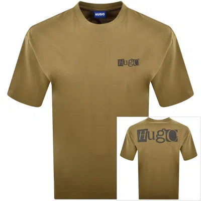 Hugo Blue Nilte T Shirt Green