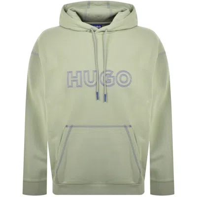 Hugo Blue Nitlogo Hoodie Green