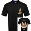 Hugo Blue Nizzerio T Shirt Black In Black