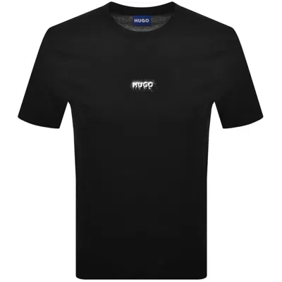 Hugo Blue Nodar T Shirt Black In Multi