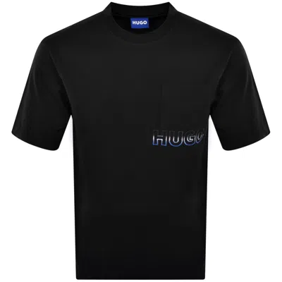 Hugo Blue Nogoste T Shirt Black