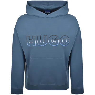 Hugo Blue Nogudi Hoodie Blue In Multi