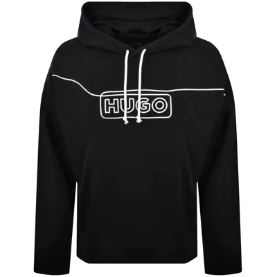 Hugo Blue Noiderhood Hoodie Black