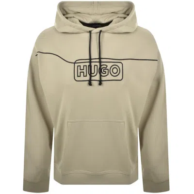 Hugo Blue Noiderhood Hoodie Medium Beige