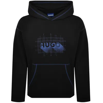 Hugo Blue Nothalium Hoodie Black