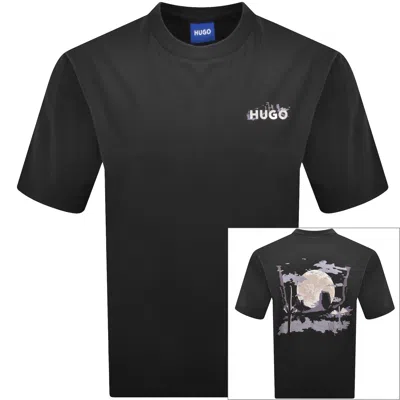 Hugo Blue Noxwash T Shirt Black