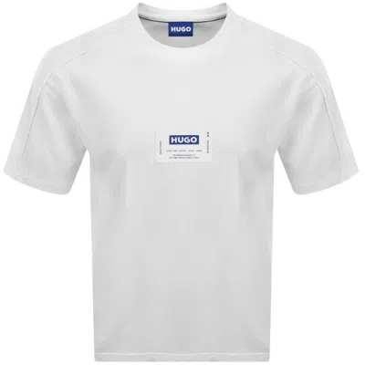 Hugo Blue Nromo T Shirt White