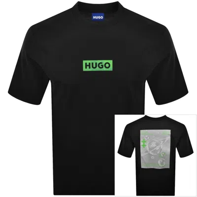 Hugo Blue Nufotee T Shirt Black