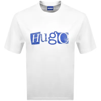 Hugo Blue Nugix T Shirt White