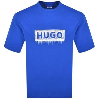 Hugo Blue Nuiden T Shirt Blue