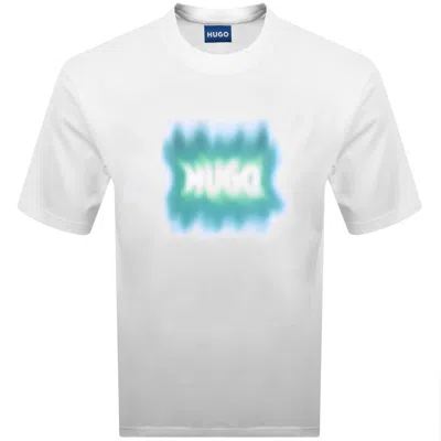 Hugo Blue Nuiden T Shirt White