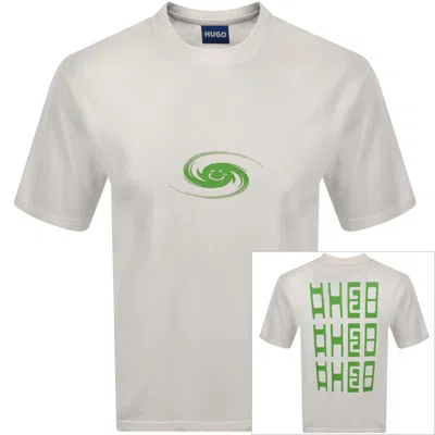 Hugo Blue Nunarix T Shirt Off White