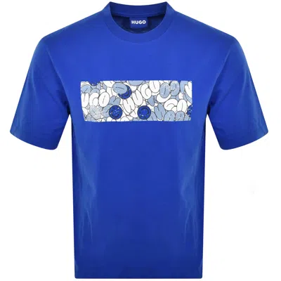 Hugo Blue Nurix T Shirt Blue