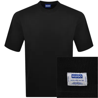 Hugo Blue Nuwaffle T Shirt Black