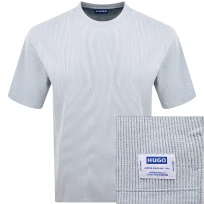 Hugo Blue Nuwaffle T Shirt Blue