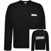 Hugo Blue Nyrocrew Sweatshirt Black In Black