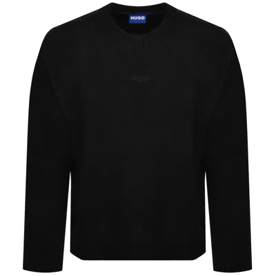 Hugo Blue Sanou Boucle Jumper Black