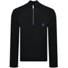 Hugo Blue Selioh Knit Jumper Black In Black