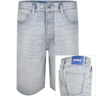 Hugo Blue Skate Shorts Light Wash Blue