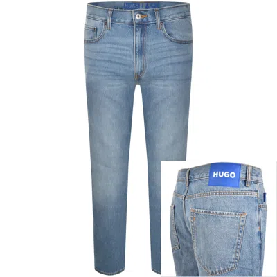 Hugo Blue Slim Fit Ash Jeans Light Wash Blue