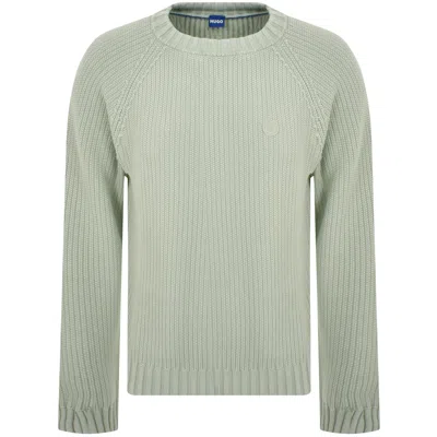 Hugo Blue Sondye Knit Jumper Green