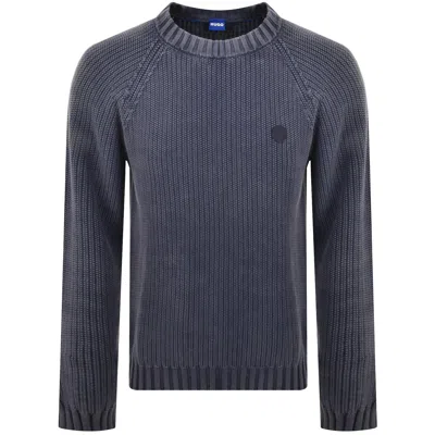 Hugo Blue Sondye Knit Jumper Navy