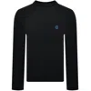 Hugo Blue Sonni Knit Jumper Black In Black