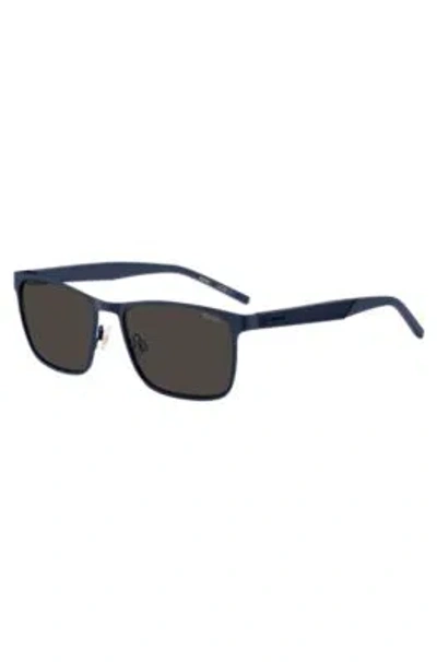 Hugo Boss Blue-steel Sunglasses With Textured Temples Men's Eyewear In Assorted-pre-pack