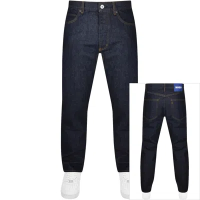 Hugo Blue Straight Fit Jonah Dark Wash Jeans