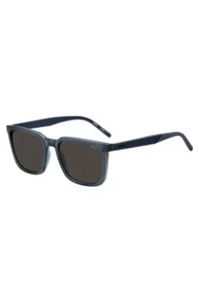Hugo Boss Blue Sunglasses With Textured Temples Men's Eyewear In Assorted-pre-pack