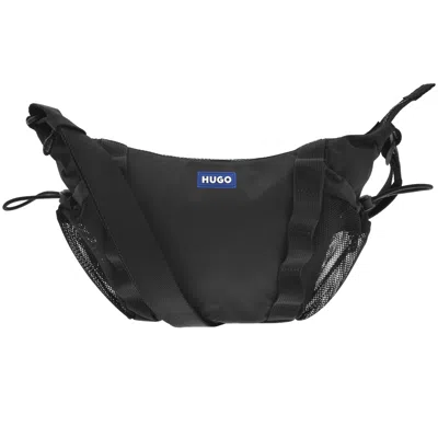 Hugo Blue Vytal Rope Hobo Bag Black