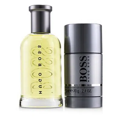 Hugo Boss - Boss Bottled Coffret: Eau De Toilette Spray 100ml/3.3oz + Deodorant Stick 70g/2.4oz  2pc In Green/red/gold Tone