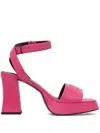 Hugo Boss 100mm Vicky Sandals In Pink