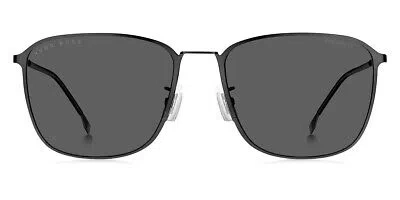 Pre-owned Hugo Boss 1405/f/sk Sunglasses Rectangle 59mm & Authentic In Gray Polarized