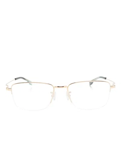 Hugo Boss 1516g Rectangle-frame Glasses In Gold