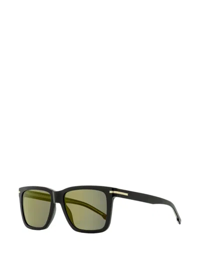 Hugo Boss 1598/s Rectangle-shape Sunglasses In Gold