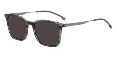 Hugo Boss 1694/s Vq7/ir Men's Sunglasses Grey Size 54 In Brown