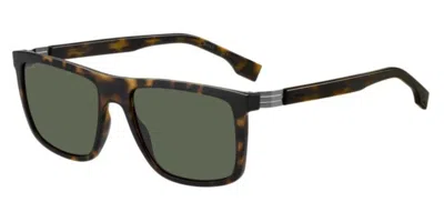 Hugo Boss 1699/s 086/qt Men's Sunglasses Tortoiseshell Size 56 In Brown