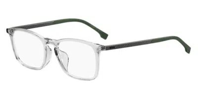 Hugo Boss 1716/f Asian Fit Men's Glasses, Clear, Size 52 In Gray
