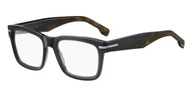 Hugo Boss 1720 Men's Glasses, Grey, Size 53 In Black
