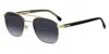 Hugo Boss Metallic Frame Gradient Sunglasses In Blue