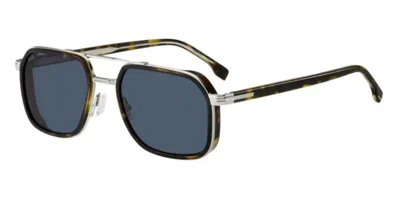 Hugo Boss 1724/s 9g0/ku Men's Sunglasses Tortoiseshell Size 55