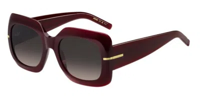 Hugo Boss 1730/s Lhf/ha Women's Sunglasses Burgundy Size 54