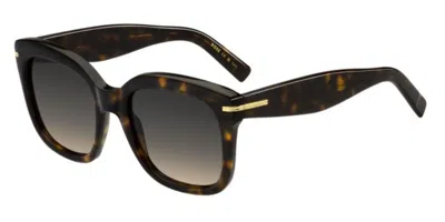 Hugo Boss 1731/s 086/pr Women's Sunglasses Tortoiseshell Size 53 In Brown