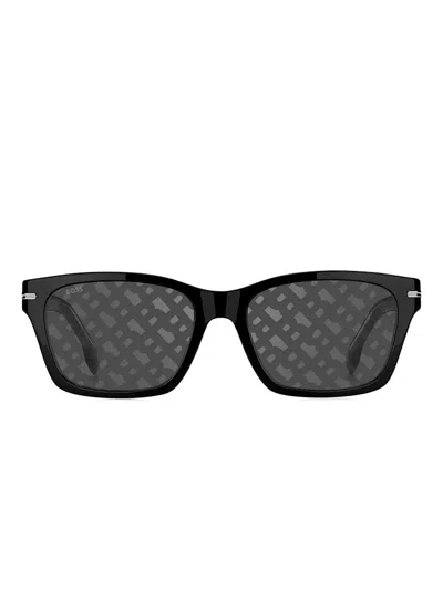Hugo Boss 1739 Monogram Sunglasses In Black