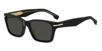 Hugo Boss 1739/f/sk Asian Fit 807/ir Men's Sunglasses Black Size 56