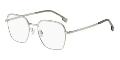 Hugo Boss 1742/f Asian Fit Men's Glasses, Silver, Size 53