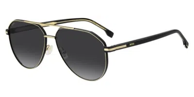 HUGO BOSS 1747/S RHL/9O MEN'S SUNGLASSES GOLD SIZE 60